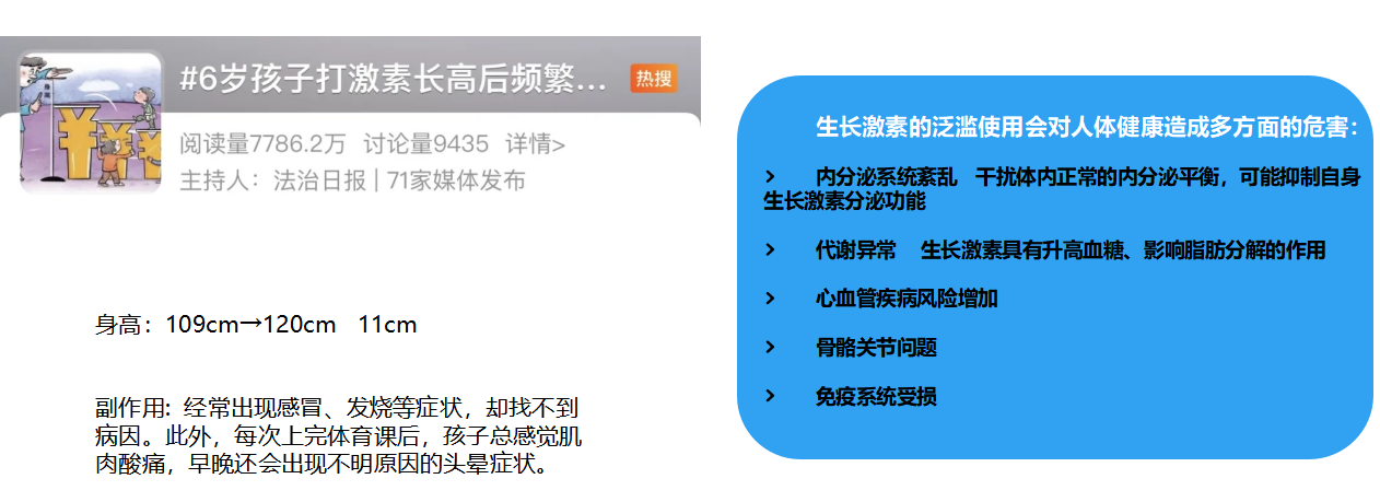 生长激素的泛滥